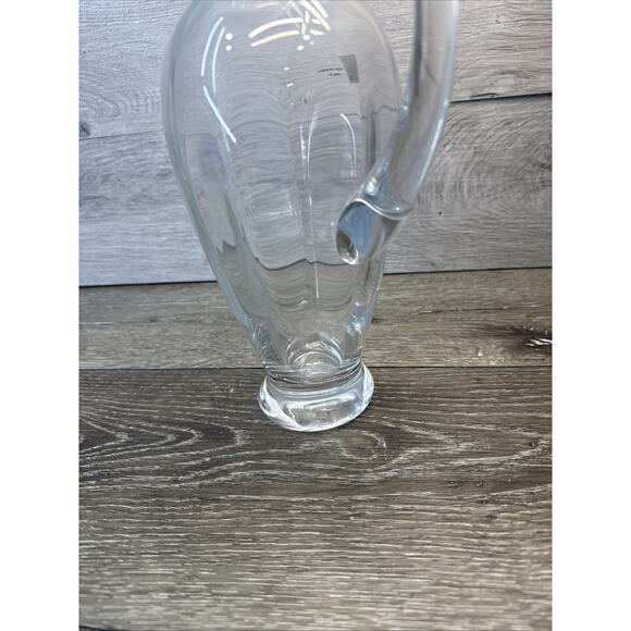 MIKASA Crystal JAMESTOWN GOLD Trim Pitcher 11” Tall - Picture 8 of 8